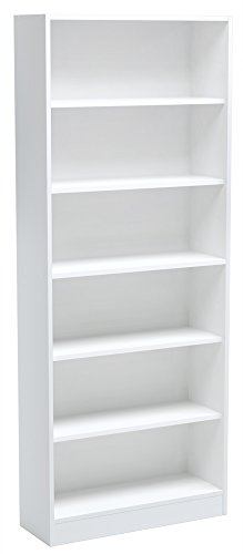 Breites Bücherregal, Weiß