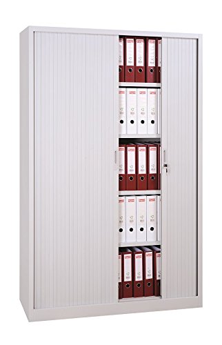 Grosser Querrolladenschrank 120 cm breit - weiss