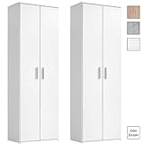 mokebo Mehrzweckschrank 'Der Lange', moderner Aktenschrank oder Schrank, Made in Germany & klimaneutraler Versand, Weiß -11