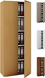 VCM Büroschrank Aktenschrank Bücherregal Standregal Aktenregal Schrank Regal Vandol Mit Türen: Buche