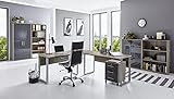 moebel-dich-auf.de Büromöbel Set TABOR PRO 1 in diversen Farbvarianten (Sonoma Eiche/anthrazit Hochglanz)