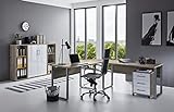 Büromöbel Arbeitszimmer komplett Set OFFICE Edition (Set 2) in Eiche Sonoma/Weiß